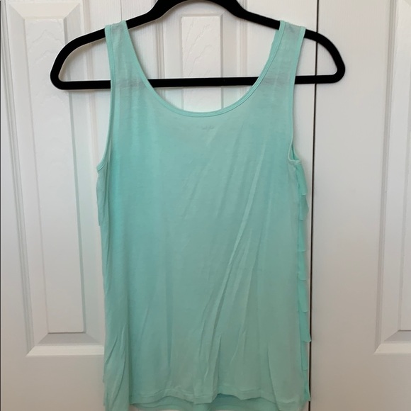 Apt.9 Mint Green Tiered Front Mint Green Tank - Picture 2 of 4
